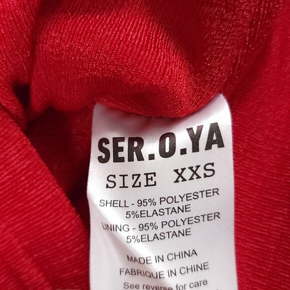 Retrofete Ser.o.ya Eden Cut Out Midi Dress Red Bodycon As Seen On Emma Hernan - Picture 11 of 14